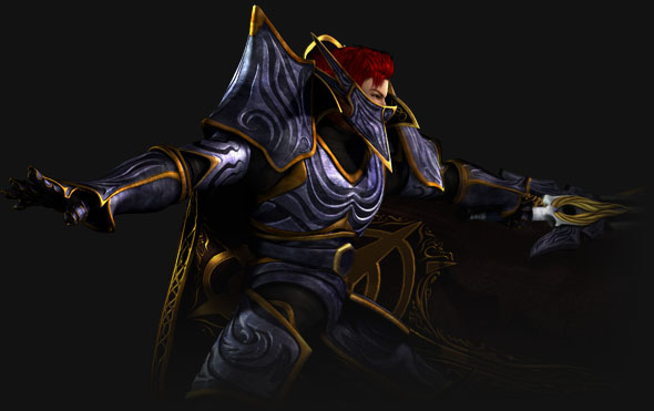 MU Magic Gladiator wearing dark armor